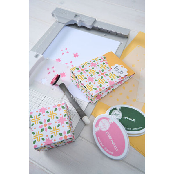 Sizzix Mini Layered Stencils By Catherine Pooler 4/Pkg - Print & Pattern Patchwork Tile