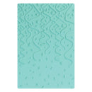 Turquoise textured mat with wavy pattern on a white background