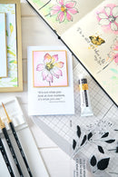 Sizzix Studio Clear Stamp Set By Willow Wolfe 11/Pkg - Wild Blooms^