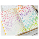 Sizzix Studio Layered Stencils By Willow Wolfe 4/Pkg - Backgrounds