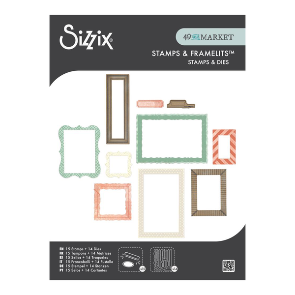 Sizzix Clear Stamp With Framlits Die By 49 & Market - Build-A-Frame