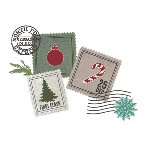 Sizzix Clear Stamps Set By 49 and Market 27/Pkg w/11 Framelits - Special Delivery