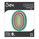 Sizzix Framelits Dies packaging with colorful circular design on a white background