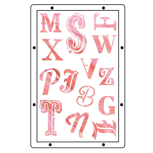 Sizzix Studio A5 Clear Stamp and Stencil Set By Mark Montano - My Favorite Things