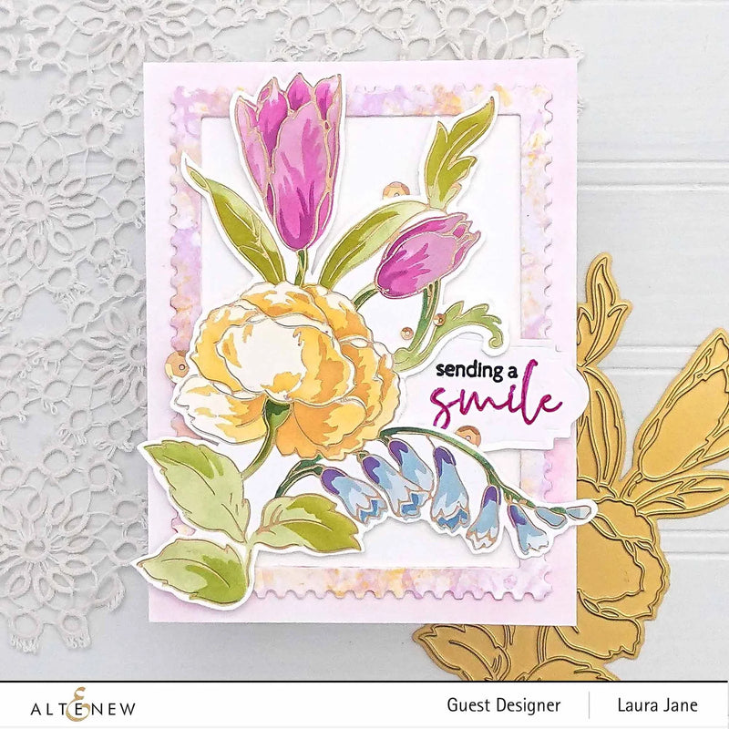 Altenew Spark Joy: Ornamental Bouquet Simple Colouring Stencil Set*