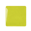 Yellow square plate on a white background