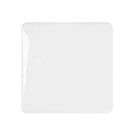 White square plate on a white background