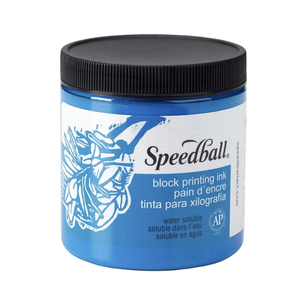 Speedball Water-Soluble Block Printing Ink 236ml -  Blue