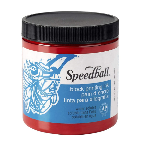 Speedball Water-Soluble Block Printing Ink 236ml -  Red