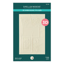 Spellbinders 3D Embossing Folder packaging with embossed design on a white background