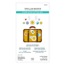 Spellbinders Stamp & Die Cutting Set packaging with a suitcase design on a white background