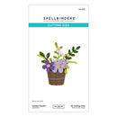 Spellbinders cutting dies packaging with a garden planter design on a white background