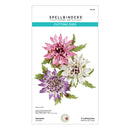 Spellbinders paper arts cutting dies packaging with floral design on a white background