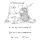 Spellbinders House-Mouse Heart and Soul Cling Rubber Stamps - Love Notes