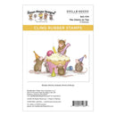 Packaging of House Mouse Designs cling rubber stamps featuring cartoon mice around a birthday cake.