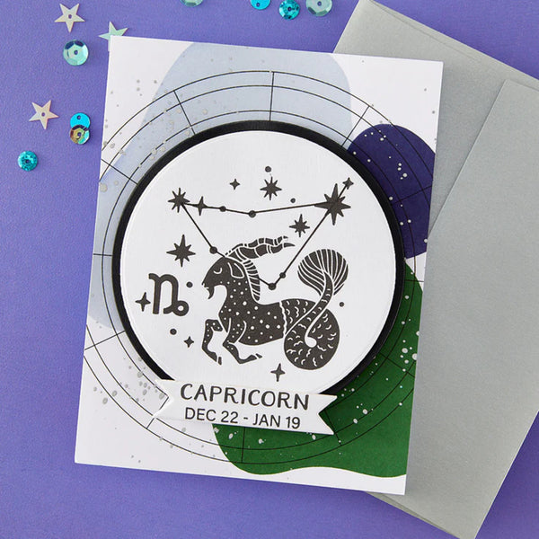 Spellbinders Press + Foil Plate - Block Print Capricorn Registration