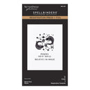 Spellbinders Pisces zodiac stamp set packaging on a white background