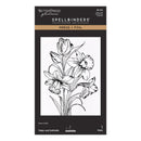 Spellbinders press and foil product packaging with floral design