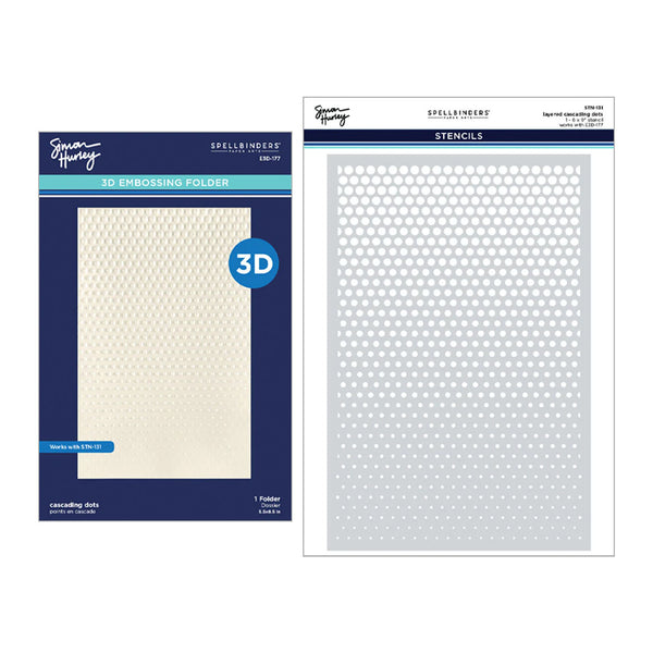 Spellbinders 3D embossing folder with packaging on a white background