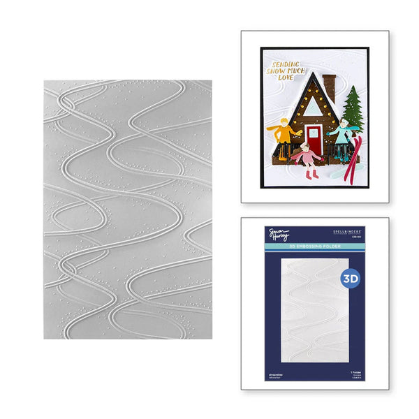 Spellbinders Ski-son‚Äôs Greetings 3D Embossing Folder by Simon Hurley - Streamline