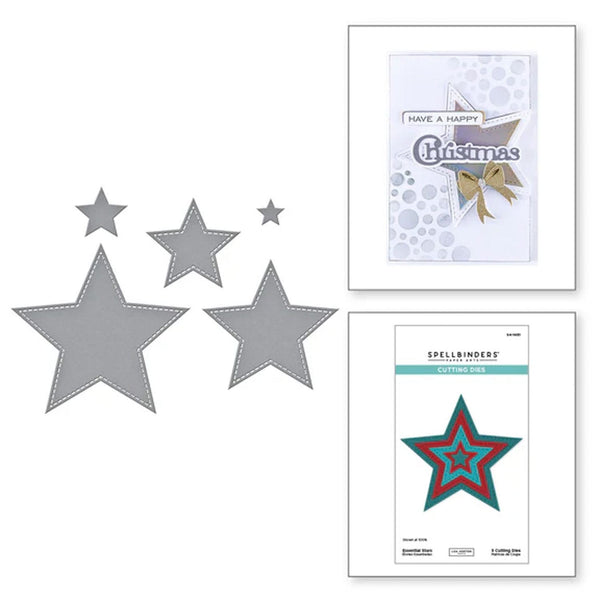 Spellbinders All About Christmas Etched Die Set by Lisa Horton - Essential Stars