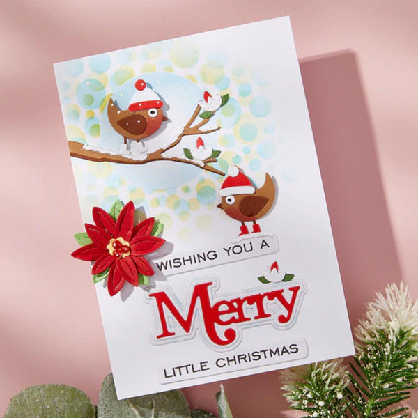 Spellbinders All About Christmas Etched Die Set by Lisa Horton - Little Birdies