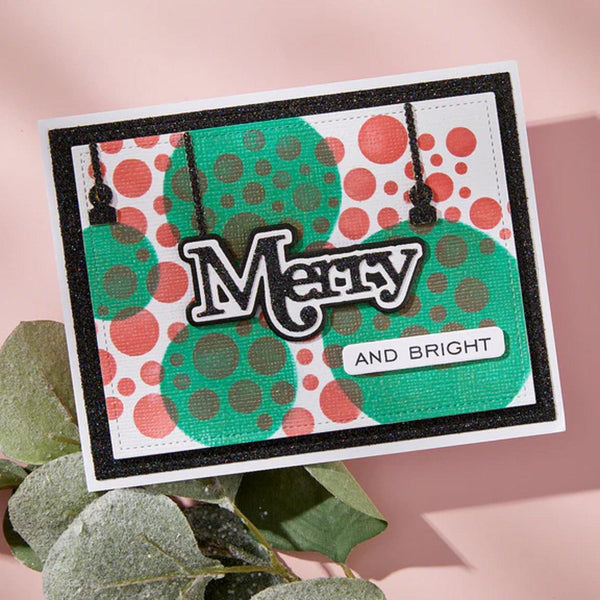 Spellbinders All About Christmas Stencil Set by Lisa Horton - Lots of Circles