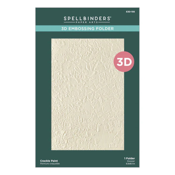 Spellbinders Beautifully Imperfect 3D Embossing Folder - Crackle Paint
