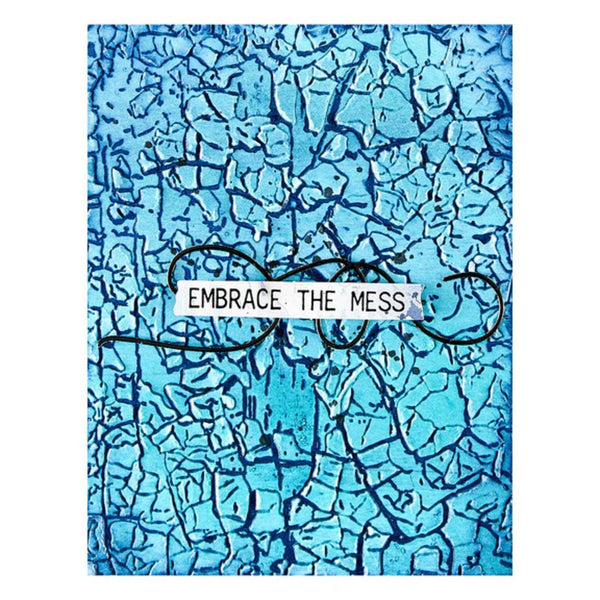 Spellbinders Beautifully Imperfect 3D Embossing Folder - Crackle Paint