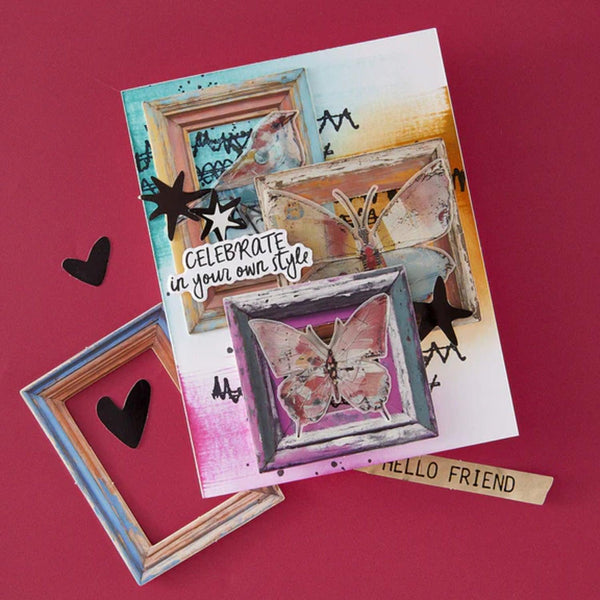 Spellbinders Beautifully Imperfect Chipboard Frames - 6/Pkg