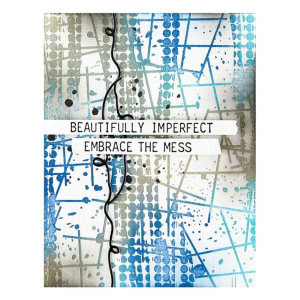 Spellbinders Beautifully Imperfect Press Plates - Grungy Background