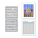 Spellbinders Beautifully Imperfect Stencils - Tattered Stripes