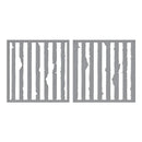 Spellbinders Beautifully Imperfect Stencils - Tattered Stripes
