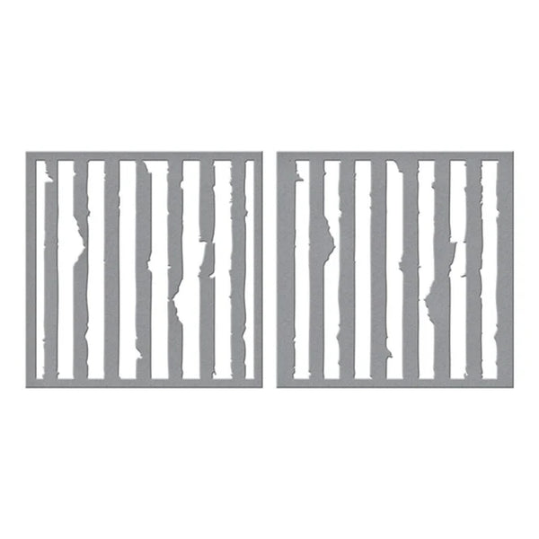 Spellbinders Beautifully Imperfect Stencils - Tattered Stripes