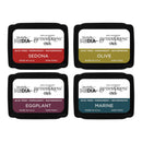 Spellbinders BetterPress Ink Mini Set 4/Pkg By Dina Wakley - Earthy