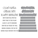 Spellbinders BetterPress La Dolce Vita Press Plate & Die - Sentiments