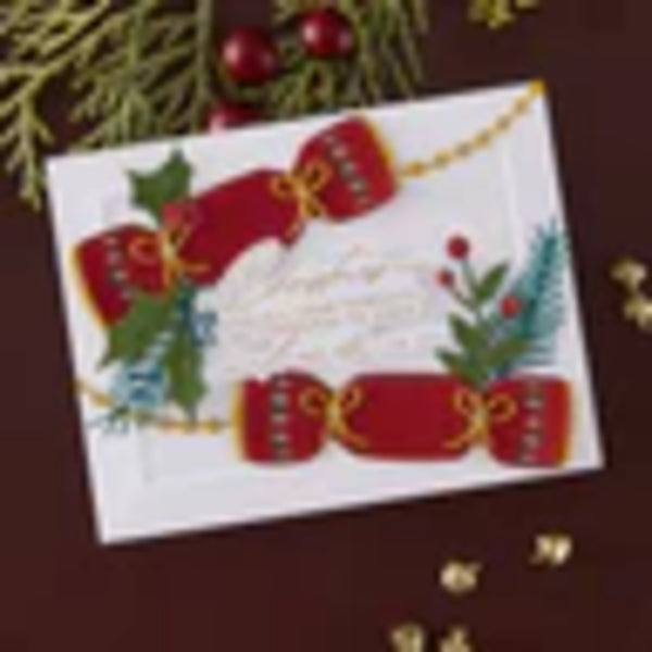 Spellbinders BetterPress Plate & Die Set by Yana Smakula - Christmas Cheer Sentiments