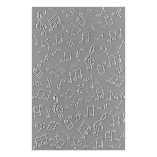 Spellbinders Bibi's Musical Notes Embossing Folder By Bibi Cameron - Musical Notes 3D