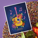 Spellbinders Bibi's Musical Notes Etched Dies By Bibi Cameron - Mini Guitar