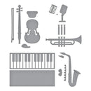 Spellbinders Bibi's Musical Notes Etched Dies By Bibi Cameron - Mini Musical Instruments