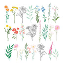 Spellbinders Breakfast In Bed Die-Cut Floral Stickers from Rosie’s Studio