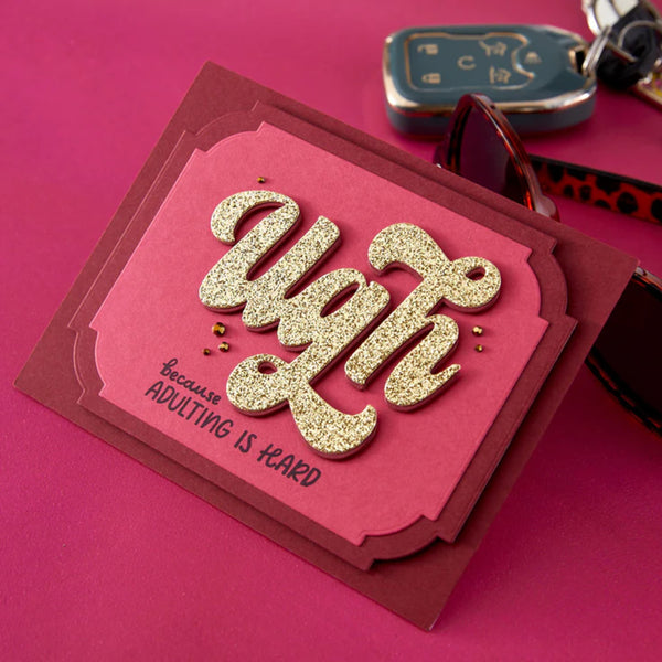 Spellbinders Clear Stamp & Die Set - Ugh