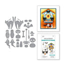 Spellbinders Cuckoo Cottage Etched Dies - Halloween Tick Tock