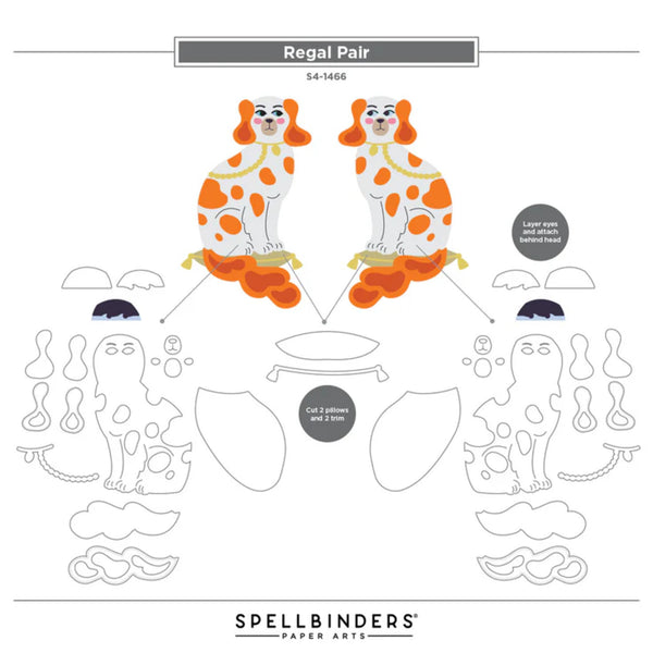 Spellbinders Etched Dies - Regal Pair