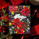 Spellbinders Press Plate By Yana Smakula Festive Poinsettias, Amaryllis Christmas*