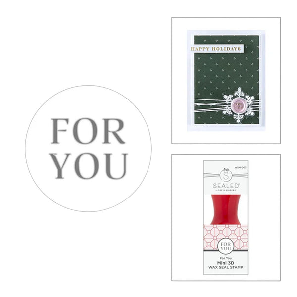 Spellbinders Holiday Magic Mini 3D Wax Seal - For You
