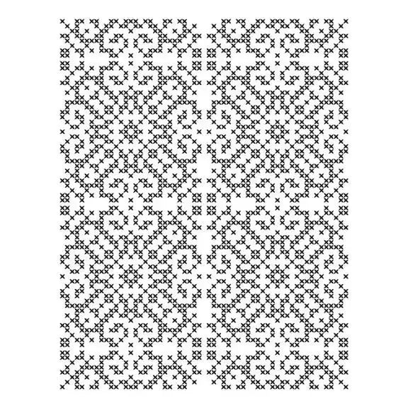Spellbinders Merry Moments Press Plate - Petite Criss Cross