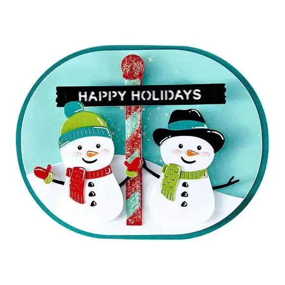Spellbinders North Pole Friends Die Set - North Pole Sentiments