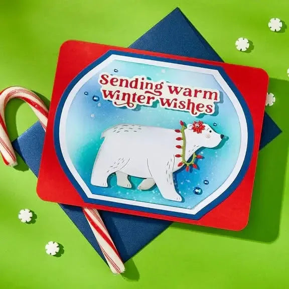 Spellbinders North Pole Friends Die Set - Polar Bear Pals