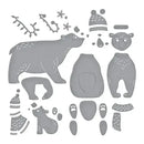 Spellbinders North Pole Friends Die Set - Polar Bear Pals